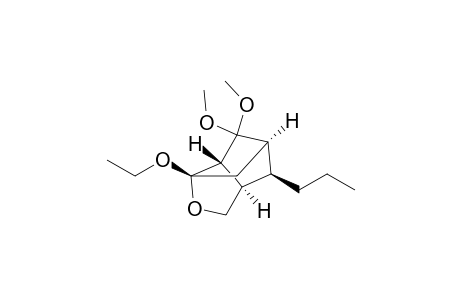 3,5-Methano-2H-cyclopenta[b]furan, 6a-ethoxyhexahydro-4,4-dimethoxy-7-propyl-, (3.alpha.,3a.beta.,5.alpha.,6a.beta.,7S*)-(.+-.)-