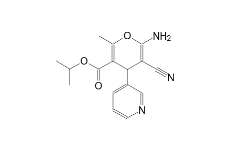 4H-pyran-3-carboxylic acid, 6-amino-5-cyano-2-methyl-4-(3-pyridinyl)-,1-methylethyl ester