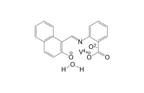 vanadium(IV) (E)-2-(((2-oxidonaphthalen-1-yl)methylene)amino)benzoate oxide hydrate