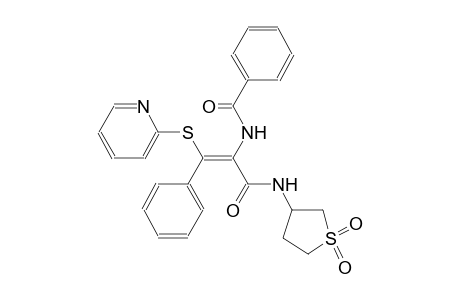 benzamide, N-[(Z)-2-phenyl-2-(2-pyridinylthio)-1-[[(tetrahydro-1,1-dioxido-3-thienyl)amino]carbonyl]ethenyl]-