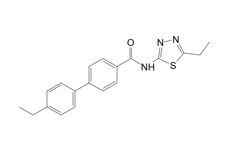 4'-ethyl-N-(5-ethyl-1,3,4-thiadiazol-2-yl)-4-biphenylcarboxamide