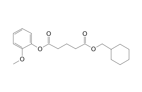 Glutaric acid, cyclohexylmethyl 2-methoxyphenyl ester