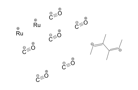 Ruthenium, hexacarboyl[.mu.-(1,2,3,4-tetramethyl-1,3-butadienylene)]di-, (Ru-Ru)