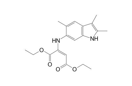 1,4-Diethyl (2E)-2-[(2,3,5-trimethyl-1H-indol-6-yl)amino]but-2-enedioate