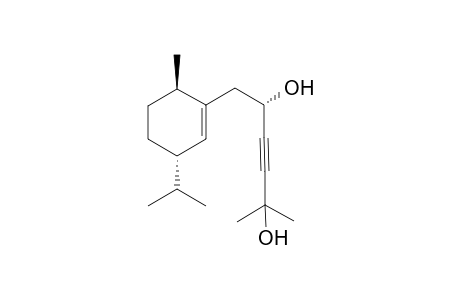 (S)-1-((3S,6R)-3-Isopropyl-6-methyl-cyclohex-1-enyl)-5-methyl-hex-3-yne-2,5-diol