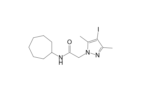 1H-Pyrazole-1-acetamide, N-cycloheptyl-4-iodo-3,5-dimethyl-