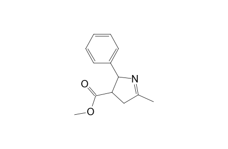 Methyl 2-methyl-5-phenyl-1-pyrroline-4-carboxylate (4,5-cis)