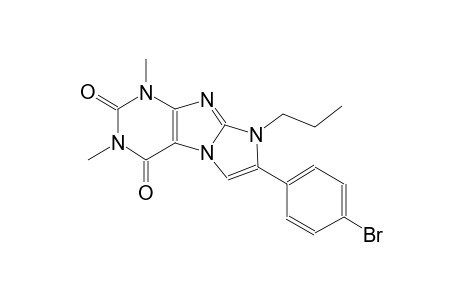 7-(4-Bromophenyl)-1,3-dimethyl-8-propyl-1H-imidazo[2,1-f]purine-2,4(3H,8H)-dione