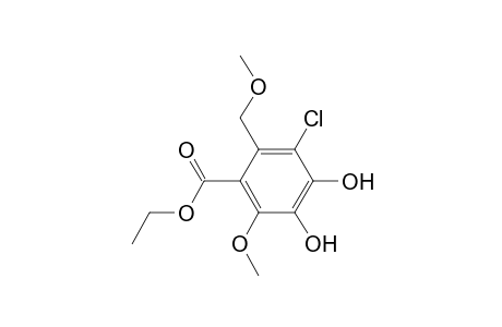 Ethyl 3-chloro-4,5-dihydroxy-6-methoxy-2-(methoxymethyl)benzoate