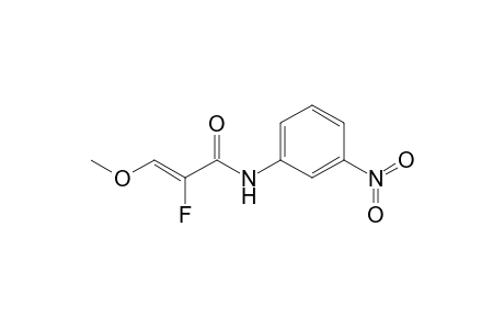 (Z)-2-Fluoro-3-methoxy-3'-nitroprop-2-enanilide