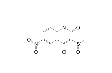 4-Chloro-1-methyl-3-methylsulfinyl-6-nitro-1,2-dihydro-2-oxoquinoline