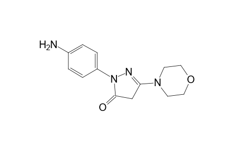 3H-pyrazol-3-one, 2-(4-aminophenyl)-2,4-dihydro-5-(4-morpholinyl)-