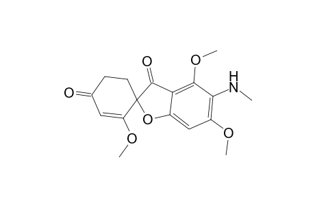 3',4,6-trimethoxy-5-(methylamino)spiro[1-benzofuran-2,4'-cyclohex-2-ene]-1',3-dione