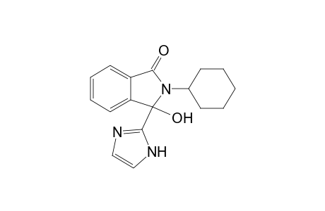 Isoindol-1(2H)-one, 2-cyclohexyl-3-hydroxy-3-(2-imidazolyl)-