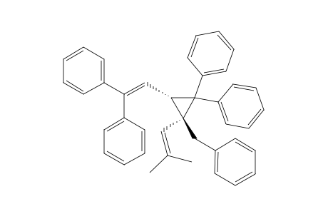 cis-2-Benzyl-2-(2-methylpropenyl)-1,1-diphenyl-3-(2,2-diphenylvinyl)cyclopropane