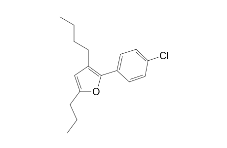 3-Butyl-2-(4-chlorophenyl)-5-propylfuran
