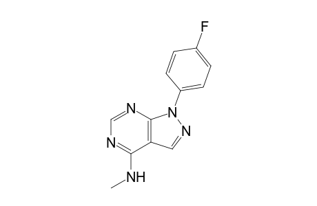 1H-pyrazolo[3,4-d]pyrimidin-4-amine, 1-(4-fluorophenyl)-N-methyl-