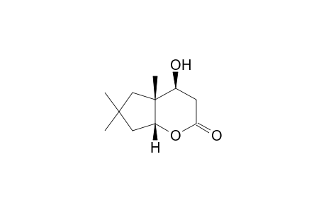 4.beta.-4-Hydroxy-4a,6,6-trimethyl-(hexahydro)cyclopenta[b]pyran-2-one