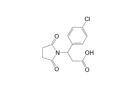 3-(4-Chlorophenyl)-3-(2,5-dioxopyrrolidin-1-yl)propanoic acid