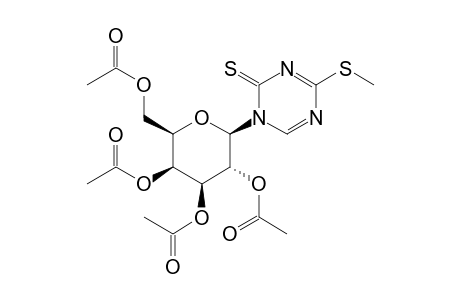 1-(2,3,4,6-Tetra-O-acetyl-.beta.,D-galactopyranosyl)-4-methylsulfanyl-1,3,5-triazine-2(1H)-thione