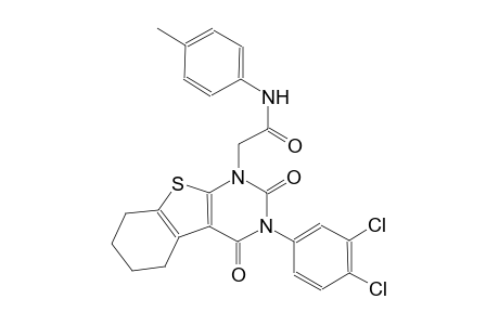 2-(3-(3,4-dichlorophenyl)-2,4-dioxo-3,4,5,6,7,8-hexahydro[1]benzothieno[2,3-d]pyrimidin-1(2H)-yl)-N-(4-methylphenyl)acetamide