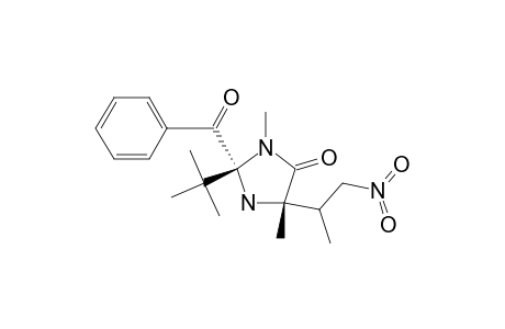 4-Imidazolidinone, 1-benzoyl-2-(1,1-dimethylethyl)-3,5-dimethyl-5-(1-methyl-2-nitroethyl)-