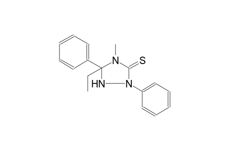 5-ethyl-4-methyl-2,5-diphenyl-1,2,4-triazolidine-3-thione