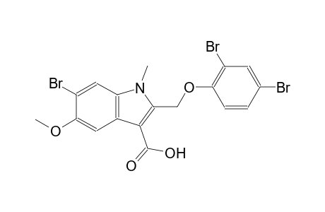 1H-indole-3-carboxylic acid, 6-bromo-2-[(2,4-dibromophenoxy)methyl]-5-methoxy-1-methyl-