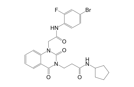 3-(1-[2-(4-bromo-2-fluoroanilino)-2-oxoethyl]-2,4-dioxo-1,4-dihydro-3(2H)-quinazolinyl)-N-cyclopentylpropanamide