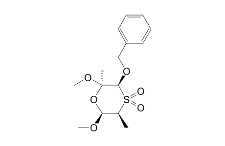 (2RS,3SR,5SR,6SR)-3-(BENZYLOXY)-2,5-DIMETHYL-2,6-DIMETHOXY-1,4-OXATHIANE-4,4-DIOXIDE