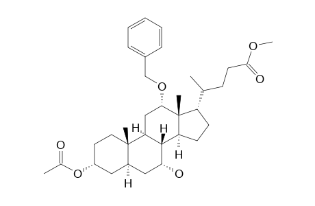 METHYL-3-ACETOXY-12-BENZYLOXY-7-HYDROXYCHOLANOATE