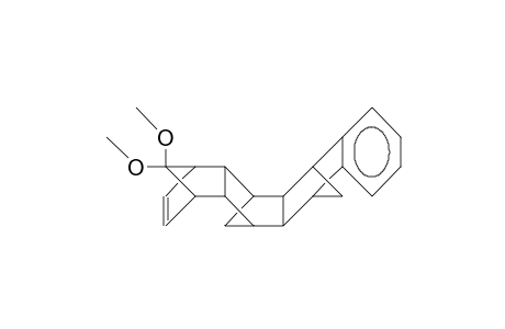 11,12-Benzo-hexacyclo(6.6.1.1/3,6/.1/10,13/.0/2,7/.0/9,14/)heptadeca-4,11-dien-16-one dimethyl acetal