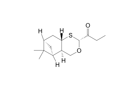 (1S,2R,5R,7S,9R)-5-Propionyl-10,10-dimethyl-4-oxa-6-thiatricyclo[7.1.1.0(2,7)]undecane