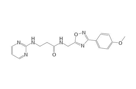 propanamide, N-[[3-(4-methoxyphenyl)-1,2,4-oxadiazol-5-yl]methyl]-3-(2-pyrimidinylamino)-