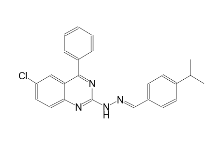 4-isopropylbenzaldehyde (6-chloro-4-phenyl-2-quinazolinyl)hydrazone