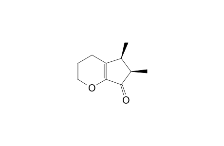 (5S,6R)-5,6-dimethyl-3,4,5,6-tetrahydro-2H-cyclopenta[b]pyran-7-one