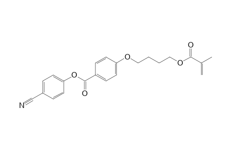Benzoic acid, 4-[[(2-methyl-1-oxo-2-propenyl)oxy]butoxy]-,4-cyanophenyl ester