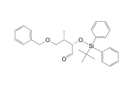 (2S,3S)-4-(benzyloxy)-2-(tert-butyldiphenylsiloxy)-3-methylbutyraldehyde