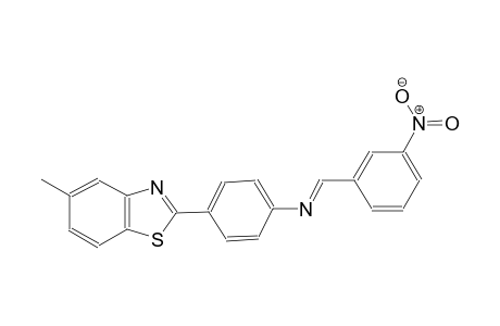 benzenamine, 4-(5-methyl-2-benzothiazolyl)-N-[(E)-(3-nitrophenyl)methylidene]-