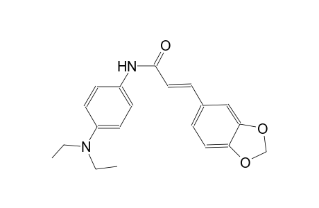 (2E)-3-(1,3-benzodioxol-5-yl)-N-[4-(diethylamino)phenyl]-2-propenamide
