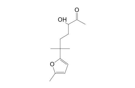 3-Hydroxy-6-methyl-6-(5-methyl-2-furyl)-2-heptanone
