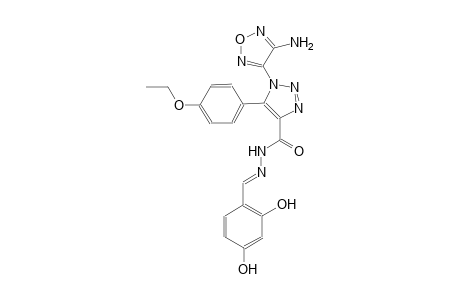 1-(4-amino-1,2,5-oxadiazol-3-yl)-N'-[(E)-(2,4-dihydroxyphenyl)methylidene]-5-(4-ethoxyphenyl)-1H-1,2,3-triazole-4-carbohydrazide