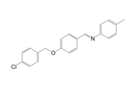 benzenamine, N-[(E)-[4-[(4-chlorophenyl)methoxy]phenyl]methylidene]-4-methyl-
