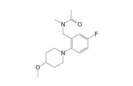 [5-Fluoro-2-(4-methoxy-1-piperidinyl)phenyl]-N-methylmethanamine, N-acetyl-