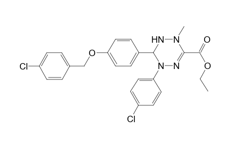 5-(4-Chlorophenyl)-6-[4-[(4-chlorophenyl)methoxy]phenyl]-2-methyl-1,6-dihydro-1,2,4,5-tetrazine-3-carboxylic acid ethyl ester