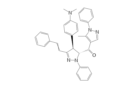 (3R,4S)-(4-(4-(Dimethylamino)phenyl)-1-phenyl-3-styryl-4,5-dihydro-1H-pyrazol-5-yl)(5-methyl-1-phenyl-1H-pyrazol-4-yl)methanone