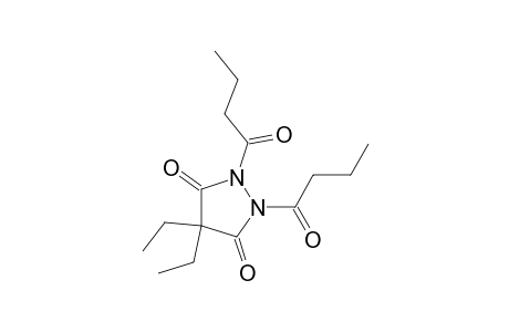 1,2-bis(1-oxobutyl)-4,4-diethyl-3,5-pyrazolidinedione