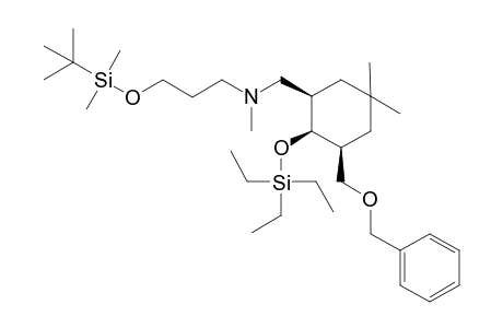 3-[(Benzyloxy)methyl]-2-(triethylsilyloxy)-1-[[N-[3-[(tert-butyldimethylsilyloxy)propyl]]-N-methylamino]methyl]-5,5-dimethylcyclohexane