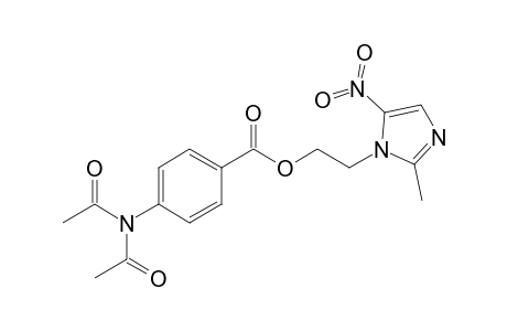 2-(2-Methyl-5-nitro-imidazol-1-yl)ethyl 4-(diacetylamino)benzoate