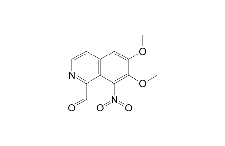 1-Isoquinolinecarboxaldehyde, 6,7-dimethoxy-8-nitro-